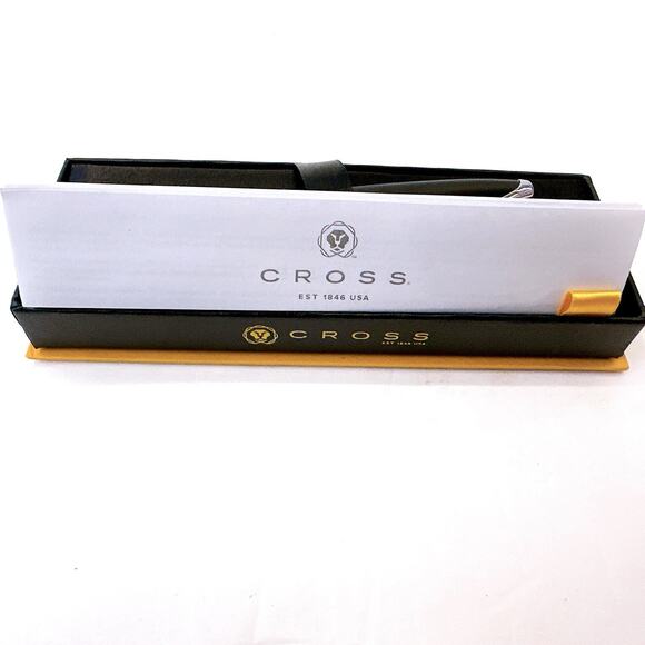 ❌SOLD❌ A.T. Cross Company ATX Basalt Black Ballpoint Pen 882-3 NEW Retail: $85 - Picture 4 of 11